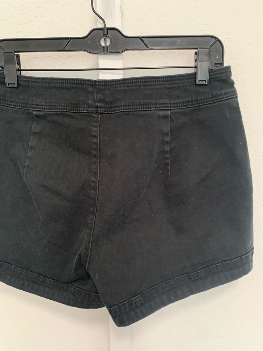 Y2K Express High-Waist Black Sailor Button-Front Shorts - Picture 6 of 10
